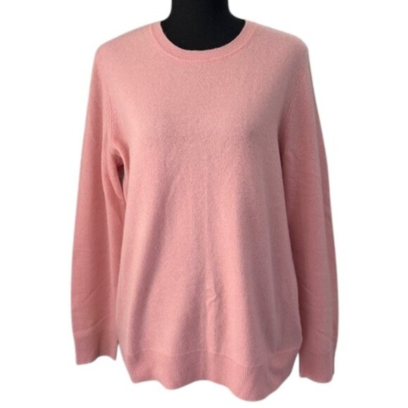 APT 9 Cashmere Crew Neck Sweater Pink Large - Picture 1 of 10